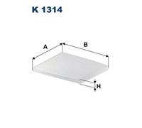 Filtro abitacolo Filtro particellare K 1314 FILTRON per HYUNDAI KIA