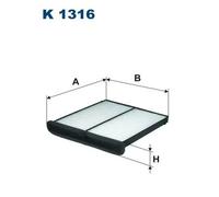 Filtro abitacolo Filtro particellare K 1316 FILTRON per MAZDA 3 3 Tre volumi