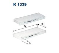Filtro abitacolo Filtro particellare K 1339-2x FILTRON per CITROËN PEUGEOT