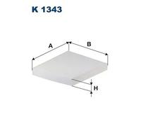 Filtro abitacolo Filtro particellare K 1343 FILTRON per OPEL CADILLAC CHEVROLET