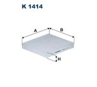 Filtro cabina FILTRON K 1414