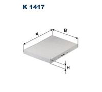 Filtro abitacolo Filtro particellare K 1417 FILTRON per ALFA ROMEO MASERATI
