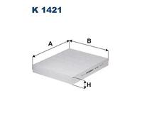 Filtro abitacolo Filtro particellare K 1421 FILTRON per KIA OPTIMA