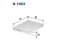 Filtro cabina FILTRON K 1423