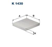 Filtro abitacolo Filtro particellare K 1430 FILTRON per KIA STINGER
