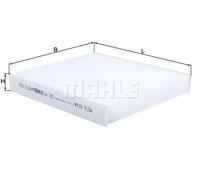 Filtro abitacolo Filtro particellare LA 100 KNECHT per HONDA ROVER