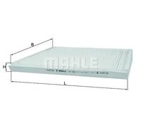 Filtro abitacolo Filtro particellare LA 129 MAHLE per MERCEDES-BENZ CLASSE C CLK