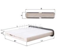 Filtro cabina KNECHT LA 1361