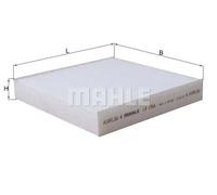 Filtro abitacolo Filtro particellare LA 1566 KNECHT per SUZUKI IGNIS III