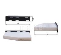 MAHLE ORIGINAL LA 181/1 Filtro abitacolo