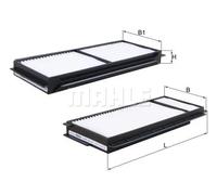 Filtro cabina KNECHT LA 346/S