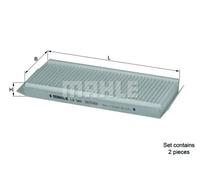 Filtro cabina KNECHT LA 349/S