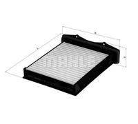 Filtro abitacolo Filtro particellare LA 360 KNECHT per LAND ROVER FREELANDER I