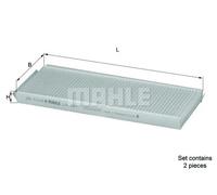 Filtro abitacolo Filtro particellare LA 391/S MAHLE per SSANGYONG DAEWOO