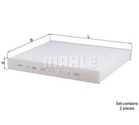 Filtro abitacolo Filtro particellare LA 467/S MAHLE per ALPINA BMW ROLLS-ROYCE