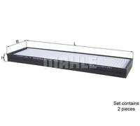 Filtro abitacolo Filtro particellare LA 495/S KNECHT per HYUNDAI i20 I