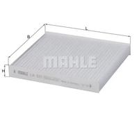 Filtro abitacolo Filtro particellare LA 531 KNECHT per KIA SOUL I