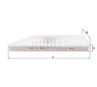 Filtro abitacolo Filtro particellare LA 57 KNECHT per PEUGEOT 206 Hatchback 206+