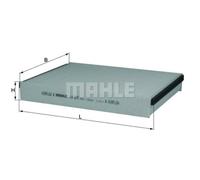 Filtro Abitacolo MAHLE / KNECHT Filtro Antipolline LA 875