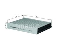 Filtro Abitacolo MAHLE / KNECHT Filtro Antipolline LAK 98
