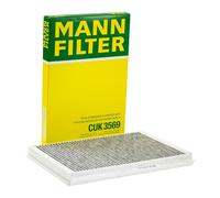 MANN-FILTER Filtro cabina CUK 3569 – antipolline con carbonio attivato per autovetture