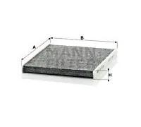 Filtro abitacolo sotto alla console centrale Filtro al carbone attivo CUK 2026