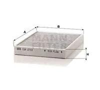 Filtro cabina MANN-FILTER CUK 2733