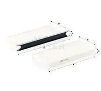 Filtro cabina MANN-FILTER CU 2418-2