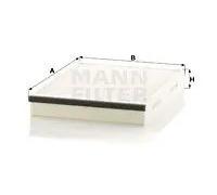 Filtro cabina MANN-FILTER CU 25 007