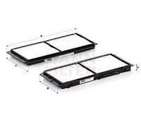 Filtro abitacolo sotto alla console centrale Filtro particellare CU 26 008-2