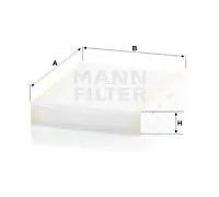 Filtro cabina MANN-FILTER CU 27 009
