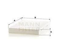 Filtro cabina MANN-FILTER CU 2733