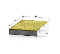 MANN-FILTER FP 25 003 Filtro, Aria abitacolo per MERCEDES-BENZ,NISSAN,RENAULT,RE