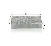 Filtro abitacolo sotto il cruscotto Filtro al carbone attivo CUK 2030 per JAGUAR