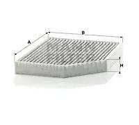 Filtro abitacolo sotto il cruscotto Filtro al carbone attivo CUK 2450 per AUDI