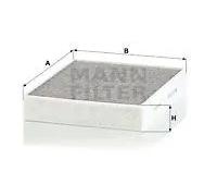 Filtro abitacolo sotto il cruscotto Filtro al carbone attivo CUK 25 001 per BMW