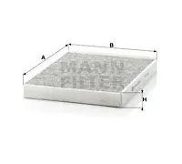 Filtro abitacolo sotto il cruscotto Filtro al carbone attivo CUK 2842 per AUDI
