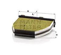 Filtro abitacolo sotto il cruscotto Filtro carboni attivi con polifenolo
