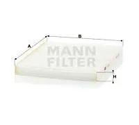 Filtro cabina MANN-FILTER CU 2129