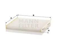 Mann Filter Filtro cabina CU 23 011 per autovetture e veicoli commerciali