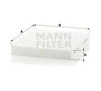 Filtro cabina MANN-FILTER CU 2351