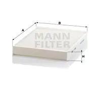 Mann Filter Filtro cabina CU 2842 per VW Transporter 5/6, Touareg, Audi Q7