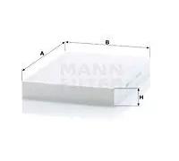 MANN-FILTER filtro abitacolo CU34003 particolato 337x238x41 mm