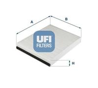 UFI Filters, Filtro Abitacolo Antipolline 53.320.00, Filtro Abitacolo per Ricambio, Adatto a Auto, Applicabile su Diversi Modelli di Mercedes