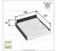 Filtro abitacolo Valeo per DACIA SANDERO DUSTER LOGAN NISSAN MICRA III C+C NV20