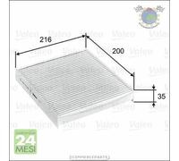 Filtro abitacolo Valeo per DACIA SANDERO DUSTER LOGAN NISSAN MICRA V RENAULT LO