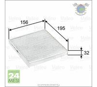 Filtro abitacolo Valeo per DAIHATSU SIRION