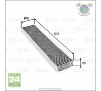 Filtro abitacolo Valeo per FORD MONDEO JAGUAR X-TYPE MERCEDES CLASSE E 320