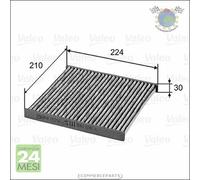 Filtro abitacolo Valeo per NISSAN MICRA IV NOTE bn8