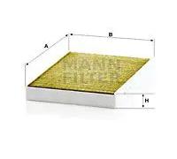 MANN-FILTER FP 2742 Filtro aria cabina - FreciousPlus Filtro Antipolline Biofunzionale - per Autovetture + veicoli commeriali